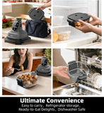 Tixixc 5-in-1 Portable Glass Air Fryer