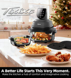 Tixixc 5-in-1 Portable Glass Air Fryer